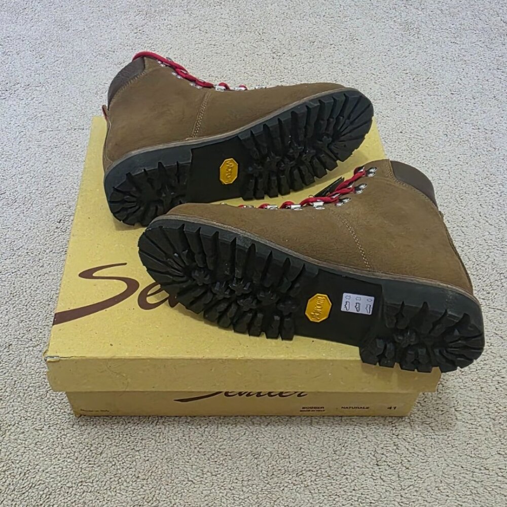 Sentier Italia Bobber Pedula Leather Hiking Boots Natural Tan Size 41 NIB - Picture 7 of 10